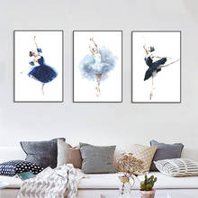 Nordic Canvas Painting Ballet Lady Wall Art Poster Picture Home Decor Children Bedroom Living Room Home Decor Painting 2024 - buy cheap