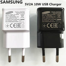 Samsung 5V 2A 10W EU USB зарядное устройство адаптер для путешествий с микро кабелем для Galaxy S6 Edge S7 S4 S3 A8 A3 A5 A7 Note 4 5 J3 j5 j7 J6 2024 - купить недорого