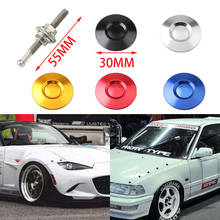 Auto Car Universal 30mm Push Button Billet Hood Pins Lock Clip Kit Engine Bonnets Lock  Aluminum Alloy Car Quick Latch 2024 - buy cheap