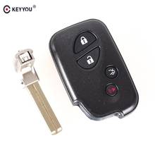 KEYYOU reemplazo Shell 4 botones funda de mando a distancia inteligente caso para Lexus GS430 ES350 GS350 LX570 IS350 RX350 IS250 + llave ciega 2024 - compra barato
