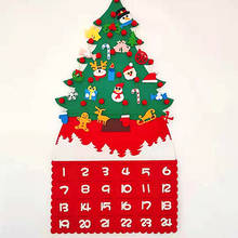 Adornos navideños para el hogar, árbol de Navidad de fieltro artesanal, decoración de árbol de Navidad, regalos de Navidad de Año Nuevo 2024 - compra barato