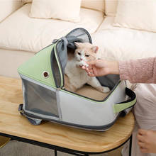 Pet Cat Dog Carrier Bag Oxford Fabric Portable Backpack Breathable Mesh Outgoing Travel Collapsible Dog Backpack Pet Supplies 2024 - buy cheap