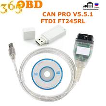 Cable de diagnóstico VAG CAN PRO V5.5.1 con Chip FTDI FT245RL, compatible con CAN BUS, UDS, k-line, S.W, versión 5.5.1, interfaz USB, 2020 2024 - compra barato