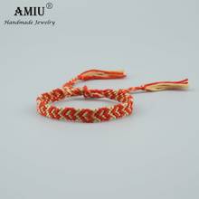 AMIU Friendship Bracelet Macrame Bracelet Woven Rope String Hippy Boho Cotton Handmade Bohemia Lover Bracelet For Women And Men 2024 - buy cheap