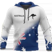 Tessffel Newest Country Flag NewFashion Australia Pullover Long sleeve Funny Tracksuit Unisex 3DPrint Zipper/Hoodies/Jacket S-20 2024 - buy cheap