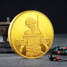 Colección de monedas conmemorativas, buena suerte, para comer pollo, PUBG, PUBG 2024 - compra barato