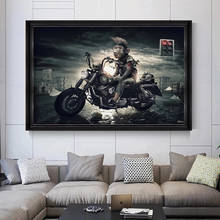 Cool Monkey Riding Motorcycle Canvas Painting Posters and Prints Wall Art Picture for Living Room Home Decoration Cuadros 2024 - buy cheap