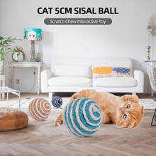 Игрушка для кошек сизальный шар 5 см, кошачья Когтеточка с царапинами, Интерактивная игрушка для кошек, игрушки для кошек, домашних животных 2024 - купить недорого