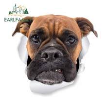 EARLFAMILY 13cm x 12.1cm For Boxer Dog Motorcycle Car Stickers Waterproof Decal Scratch-proof Decals Bumper Decoration 2024 - buy cheap