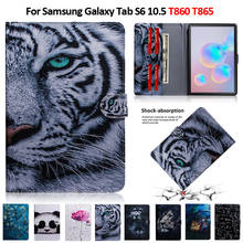 Capa para tablet samsung galaxy tab s6 10.5 com cobertura de 2019 ", capinha de panda e leão para samsung tab s6 2024 - compre barato