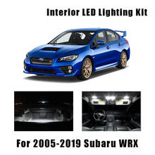 Bombillas LED blancas para coche, Kit de luz de techo de mapa Interior para Subaru WRX, lámpara de matrícula de carga para maletero, 8 piezas, 2005-2019 2024 - compra barato