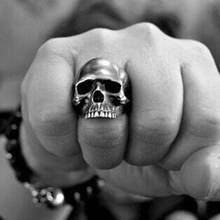 New Exaggerated Skull Ring Men's Gothic Personality Punk Ring Accessories Party Jewelry Size 7-13 2024 - buy cheap
