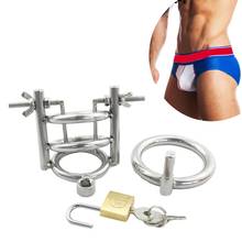Stainless Steel Chastity Belt Penis Cage Cock Ring Sleeve Male Chastity Device For Man Fetish BDSM Adult Games Sex Toys For Men 2024 - buy cheap