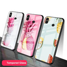 Funda de vidrio templado con forma de piña y fruta para Redmi Note 5, 6, 7, 8, 9 Pro, Note 8t, Note 9s, Redmi8, 9 2024 - compra barato