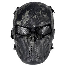 Máscara facial tática para paintball airsoft, máscara de proteção facial para prática de paintball, caça, cs, tiro, militar, combate, exército 2024 - compre barato