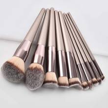 5 PCS Luxury Champagne Makeup Brushes Set For Foundation Powder Blush Eyeshadow Concealer Lip Eye Make Up Cosmetics Brush 2024 - buy cheap