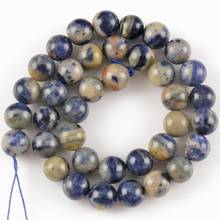 Natural Stone Brazil Old Blue Sodalite Jaspers Beads For Jewelry Making Loose Spacer Bead Diy Bracelet Necklace 15" 6 8 10 12mm 2024 - buy cheap