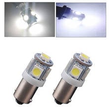 New 2Pcs T11 BA9S White 5050 SMD 5 LED Low Consumption Canbus Ultra Long Life Universal Car Light Bulb T4W  H6W 363 12V#272934 2024 - buy cheap