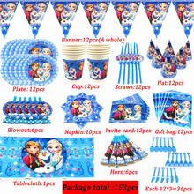 Conjunto de copos e toalhas de mesa para meninas, decoração de festa de aniversário de princesa 2024 - compre barato