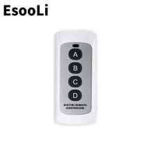 Esooli-controlador de interruptores remoto RF 433Mhz, accesorios de interruptor de luz de pared, control remoto, gran oferta en RU 2024 - compra barato