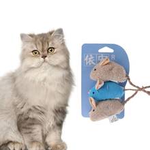 3 шт./компл. крыса Форма кошачья игрушка домашнее животное кошка котенок царапин плюшевые Мышь игрушка 2024 - купить недорого