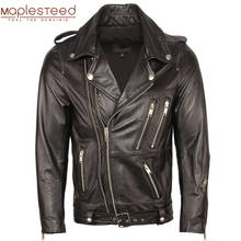 Motorcycle Leather Jacket Men Genuine Leather Jackets 100% Cowhide Sheepskin Moto Biker Leather Jacket Man Skin Coat Autumn M353 2024 - buy cheap