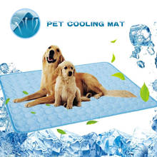 Dog Cooling Mat Summer Pad Ice Silk Cooling Mat Dogs Cats Pressure Activated Comfort Cooling Gel Pet Pad Mat Breathable Washable 2024 - buy cheap