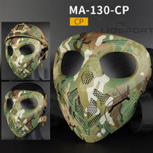 Capacete tático máscara anti-fog airsoft máscara facial completa capacete cs ciclismo tiro de segurança proteção paintball caça acessórios 2024 - compre barato