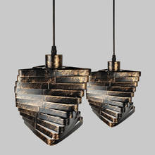 Vintage Led Iron Pendant Light Fixture Luminaire Retro Loft American Hanging Lamp Rust Metal Home Decoration Room Lighting E27 2024 - buy cheap