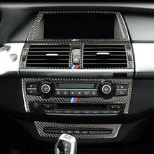 For BMW X5 X6 E70 E71 Carbon fiber Car Interior Control CD Panel Cover Trim Air conditioning Outlet Frame Decoration Accessories 2024 - buy cheap