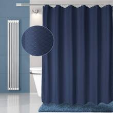 UFRIDAY-cortina de ducha impermeable, tejido de Waffle azul, resistente, 100% 2024 - compra barato