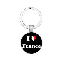 BTWGL 2020 Personality I Love Notre Dame De Paris Glass Keychain Can Be  Friends Gift 2024 - buy cheap