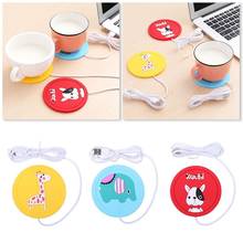 USB Power Suply Coffee Cup Mug Warmer Heating Cup Mat Pad Coasters Silicone For Office Heating Coaster Cartoon Q5N6 2024 - buy cheap