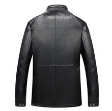 New Arrival Fashion Super Large Genuine Sheep Leather Coat Men Jacket Skin Casual Mandarin Collar Zipper Plus Size L-7XL 8XL 9XL 2024 - buy cheap