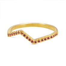 Novo simples micro-incrustado zircon feminino índice dedo anel de jóias luxo geométrico incrustado zircão anel de casamento para mulher 2024 - compre barato