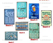 NEW Vintage Metal Sign Poster Home Decoration Modern Home Decor Metal Beach Wall Art Metal Tin Painting 20x30CM 2024 - buy cheap