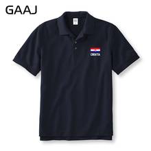 Мужская/Женская рубашка-поло GAAJ, Повседневная рубашка с надписью, с принтом в виде флага Хорватии, #5PW20, рубашки поло для мужчин 2024 - купить недорого