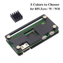 Чехол для Raspberry Pi Zero, акриловый чехол, 3 цвета, корпус с алюминиевым радиатором для Raspberry Pi Zero V1.3 / W / WH Pi 0 W 2024 - купить недорого