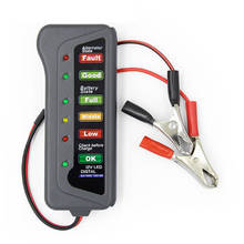1pc venda quente mini 12v testador de bateria carro alternador digital testador 6 luzes led display ferramenta diagnóstico do carro para o carro 2024 - compre barato