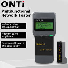 ONTi-Medidor de red LCD portátil, probador de Cable de teléfono LAN y medidor con pantalla LCD, RJ45 2024 - compra barato