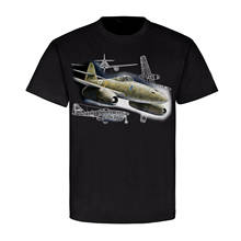 WWII German Air Force Me-262 Schwalbe Jet Fighter T-Shirt. Summer Cotton Short Sleeve O-Neck Mens T Shirt New S-3XL 2024 - buy cheap