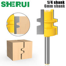 Glue Joint Router Bit - Medium Reversible - 1/4" 6mm Shank - Woodworking cutter Tenon Cutter for Woodworking Tools 2024 - buy cheap