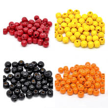 DoreenBeads 200PCs Color Wooden Beads Dyed Handmade Round Wood Loose Spacer Beads for DIY Making Bracelet Jewelry 10x9mm, yiwu 2024 - buy cheap