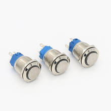 Momentary IP65 16mm Metal Push Button Switch Ring LED Lamp Auto Engine car door switch