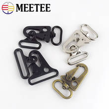 Meetee 2set/5set Bag Clasps Lobster Carbine Double Buckles for Outdoor Backpack Belt Webbing Hook Key Ring Hang Clips BF247 2024 - buy cheap