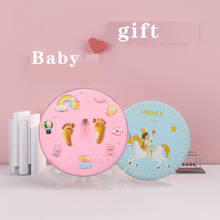 Baby gift Baby footprint Air Drying Soft Clay Baby items Babies hand foot Imprint Kit Casting Toys print pad Newborn souvenir 2024 - buy cheap