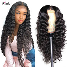Meetu Loose Deep Wave Wig 13x6 HD Transparent Lace Frontal Wig 30 inch Loose wave Lace Front Wig Remy Human Hair Wigs for Women 2024 - buy cheap