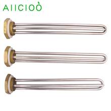 Aiicoo-elemento calefactor tipo U con tubo de sonda, enchufe de tornillo, calentador para tanque de calentador, 220v, 1000W, 1500W, 2000w 2024 - compra barato