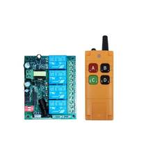 433mhz AC 220v  4 CH  RF Wireless Remote Control  Receiver    transmitter   Motor / electric door /Household appliances 2024 - buy cheap