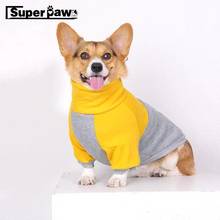 Fashion Pet Dog Jacket Corgi Winter Warm Coat Hoodie Sweater Clothes for Small Medium Dogs French Bulldog Pug Costume KLC27 2024 - buy cheap